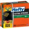 Hefty Trash Bags 38-Pack 39-Gallon Black Outdoor Plastic Leaf Trash Bag -Cleaning Supplies Shop 04843470