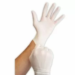 Blue Hawk 100-Count One Size Fits All Latex Cleaning Gloves -Cleaning Supplies Shop 07625772