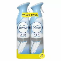 Febreze Air Fresheners Air Odor Eliminator Spray 2-Pack Linen and Sky Spray Air Freshener