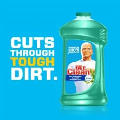 Mr. Clean All-Purpose Cleaners Multi-surface with Febreze 128-fl oz Meadows and Rain Disinfectant Liquid All-Purpose Cleaner -Cleaning Supplies Shop 08450497