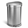 simplehuman Trash Cans 60-Liter Brushed Stainless Steel Steel Trash Can with Lid -Cleaning Supplies Shop 08461895 scaled