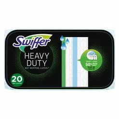 Swiffer Mop Refills & Replacement Heads Sweeper Heavy Duty Multi Surface Wet Cloth Microfiber Refill (20-Pack)
