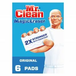 Mr. Clean Sponges & Scouring Pads Magic Eraser Original 2x Stronger with Durafoam 6-Pack Melamine Sponge