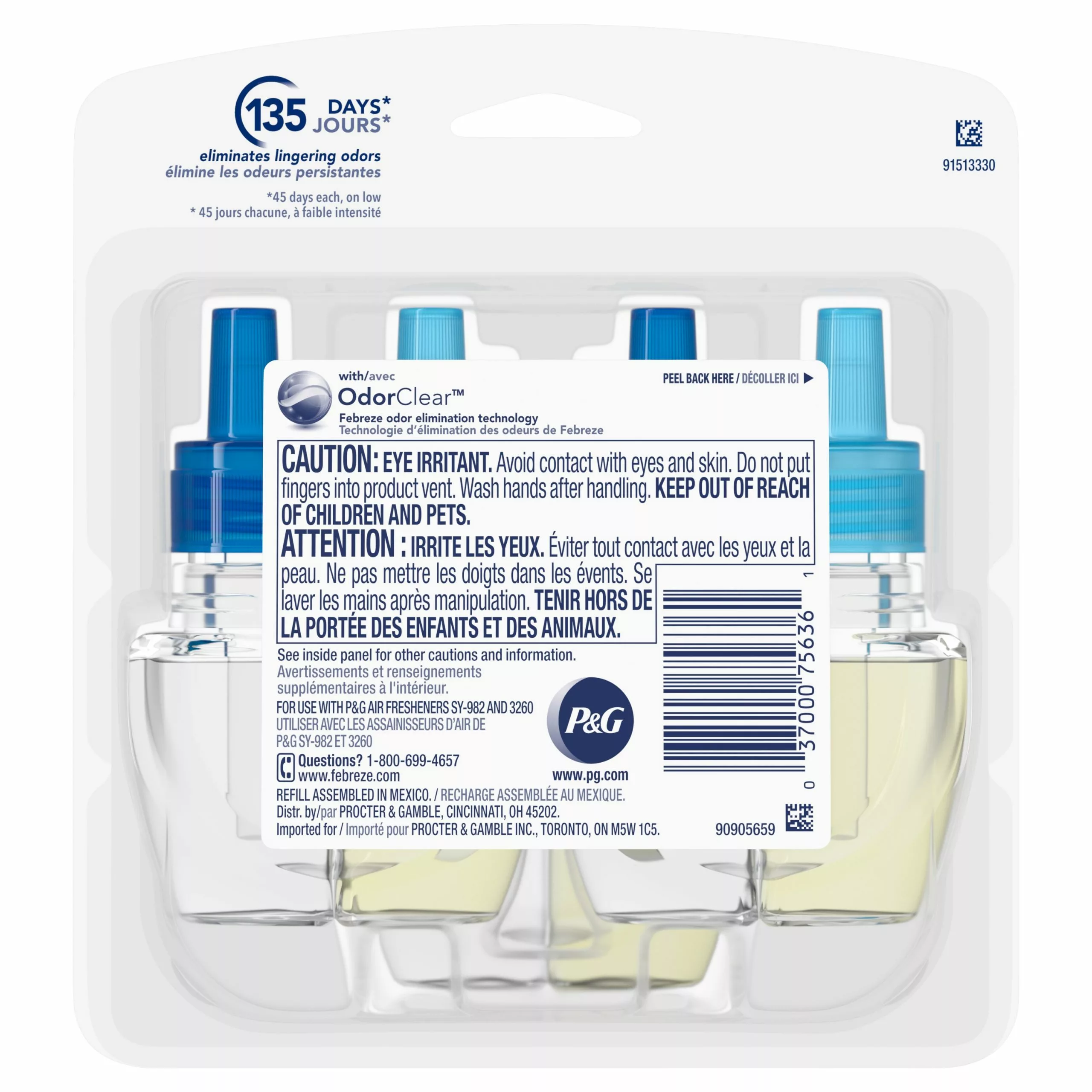 Febreze Air Fresheners Plug Odor Eliminator Refills 3-Pack Linen and Sky Plug Air Freshener 4 Febreze Air Fresheners Plug Odor Eliminator Refills 3-Pack Linen and Sky Plug Air Freshener - Image 2