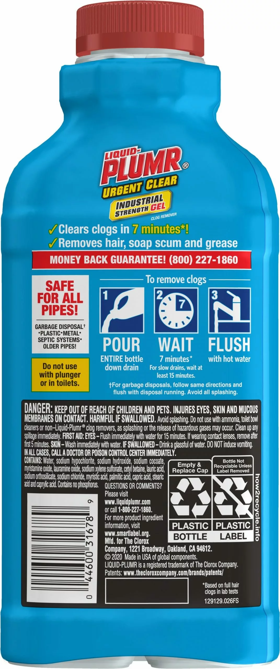 Liquid-Plumr Drain Cleaners Urgent Clear 17-fl oz Drain Cleaner 4 Liquid-Plumr Drain Cleaners Urgent Clear 17-fl oz Drain Cleaner - Image 2