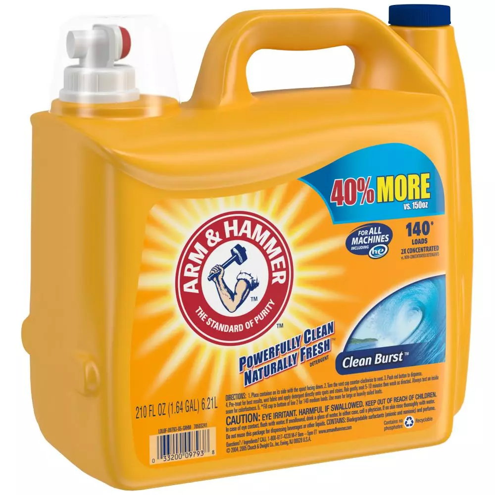 Arm & Hammer 210-fl oz Clean Burst HE Laundry Detergent 4 Arm & Hammer 210-fl oz Clean Burst HE Laundry Detergent - Image 2