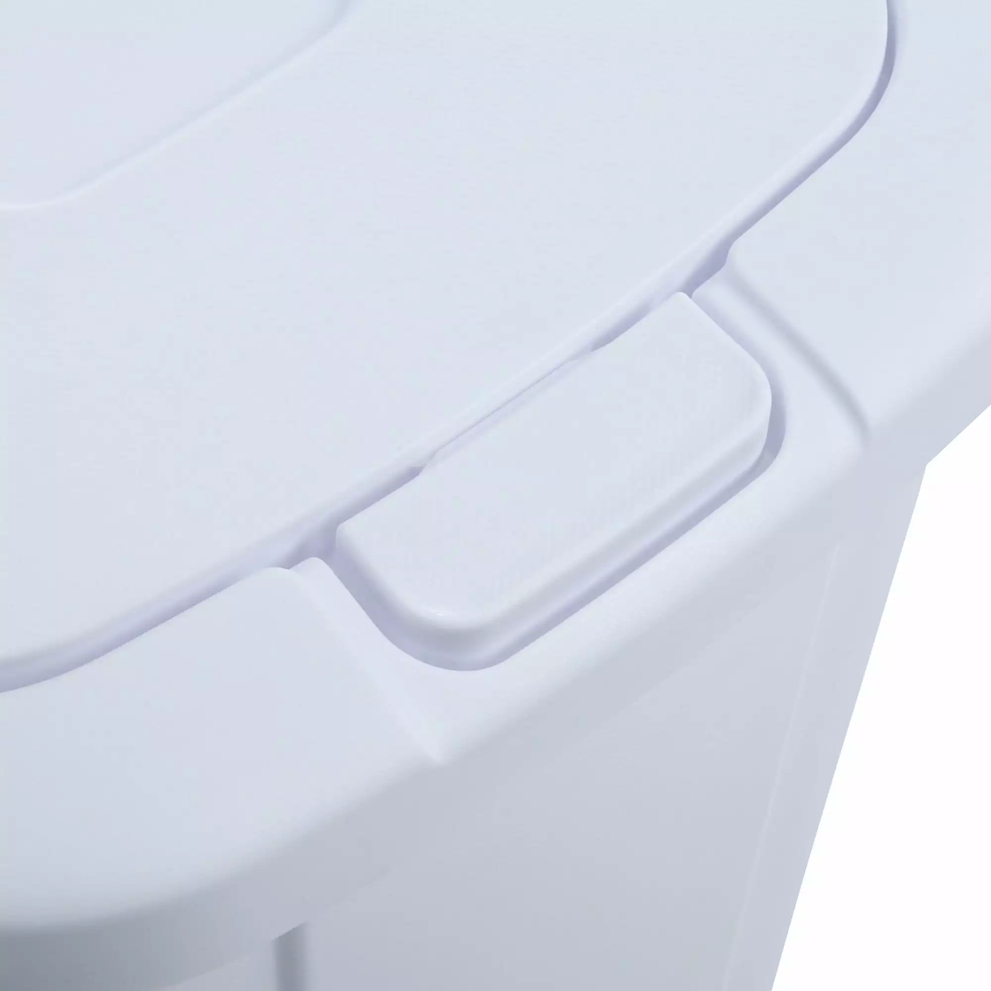 Hefty Trash Cans 13-Gallon White Plastic Trash Can with Lid 4 Hefty Trash Cans 13-Gallon White Plastic Trash Can with Lid - Image 2