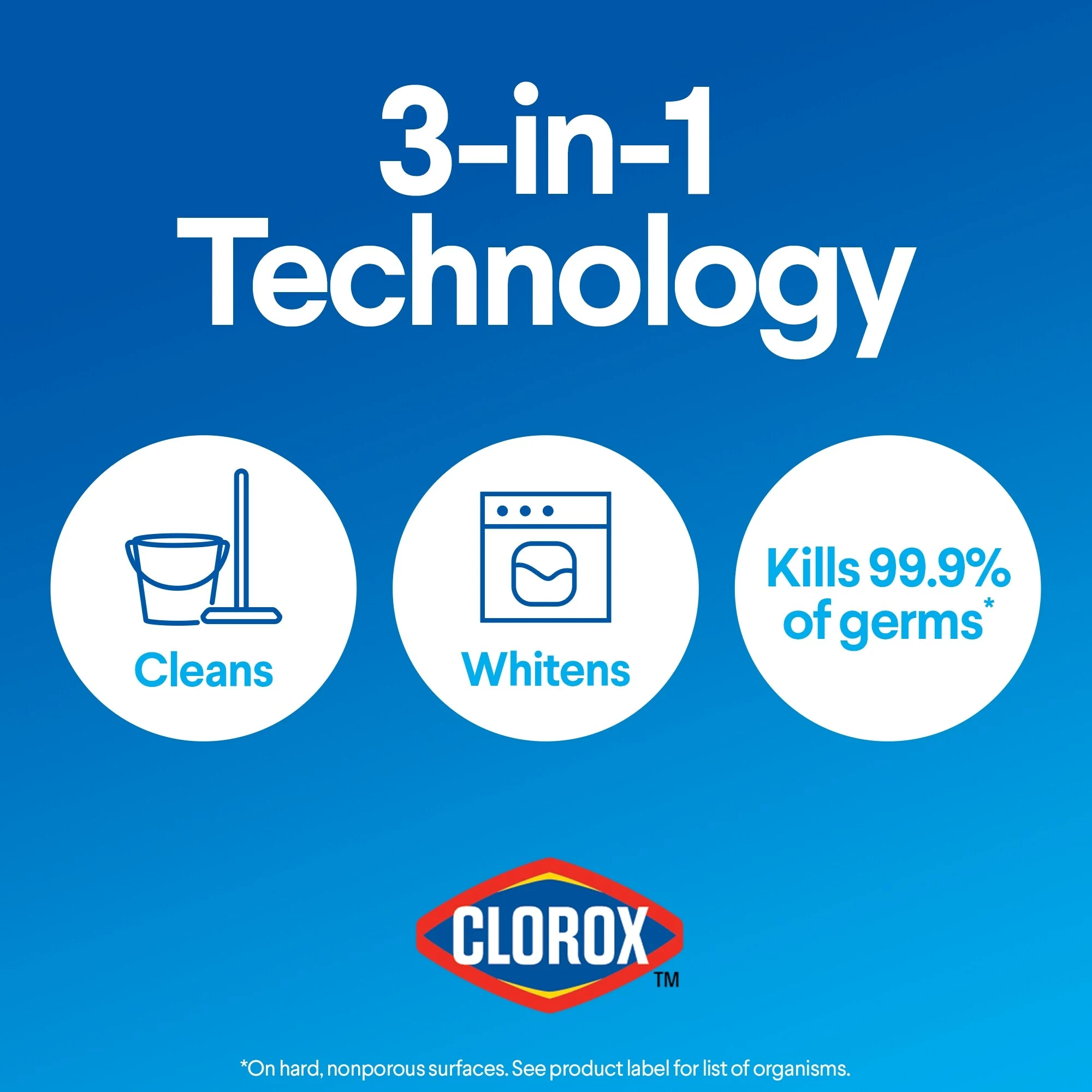 Clorox Germicidal Bleach, Regular- 81-oz Bottle 11 Clorox Germicidal Bleach, Regular- 81-oz Bottle - Image 9
