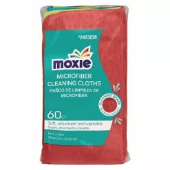 MOXIE Cleaning Cloths 60-Pack Microfiber Cloth