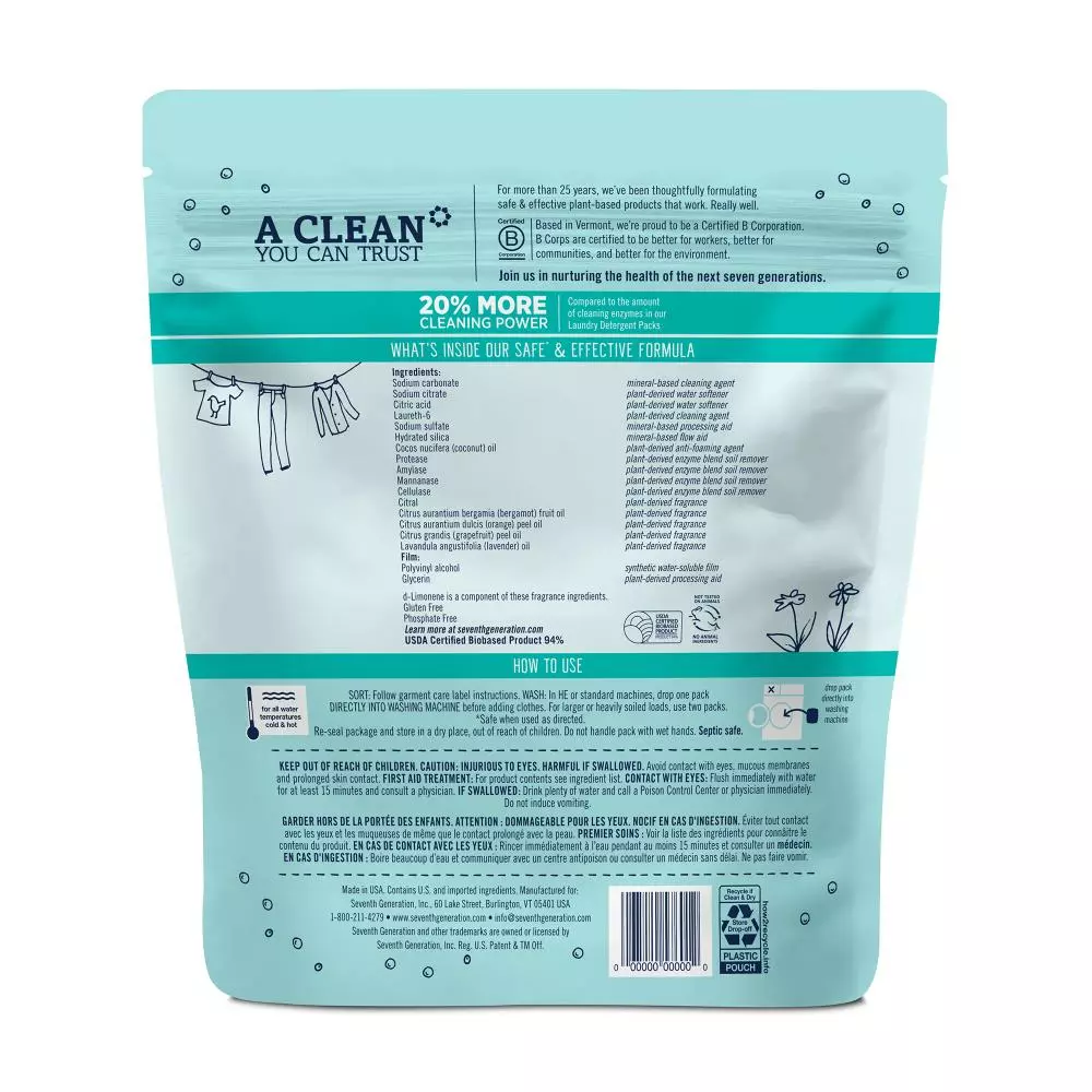 Seventh Generation 42-Count Fresh Citrus Laundry Detergent 4 Seventh Generation 42-Count Fresh Citrus Laundry Detergent - Image 2