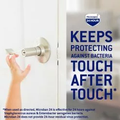Microban All-Purpose Cleaners 24 Hour Disinfectant Sanitizing 15-fl oz Fresh Disinfectant Spray All-Purpose Cleaner -Cleaning Supplies Shop 40118318