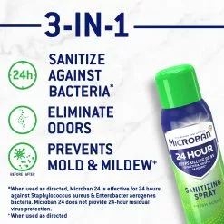 Microban All-Purpose Cleaners 24 Hour Disinfectant Sanitizing 15-fl oz Fresh Disinfectant Spray All-Purpose Cleaner -Cleaning Supplies Shop 40118321