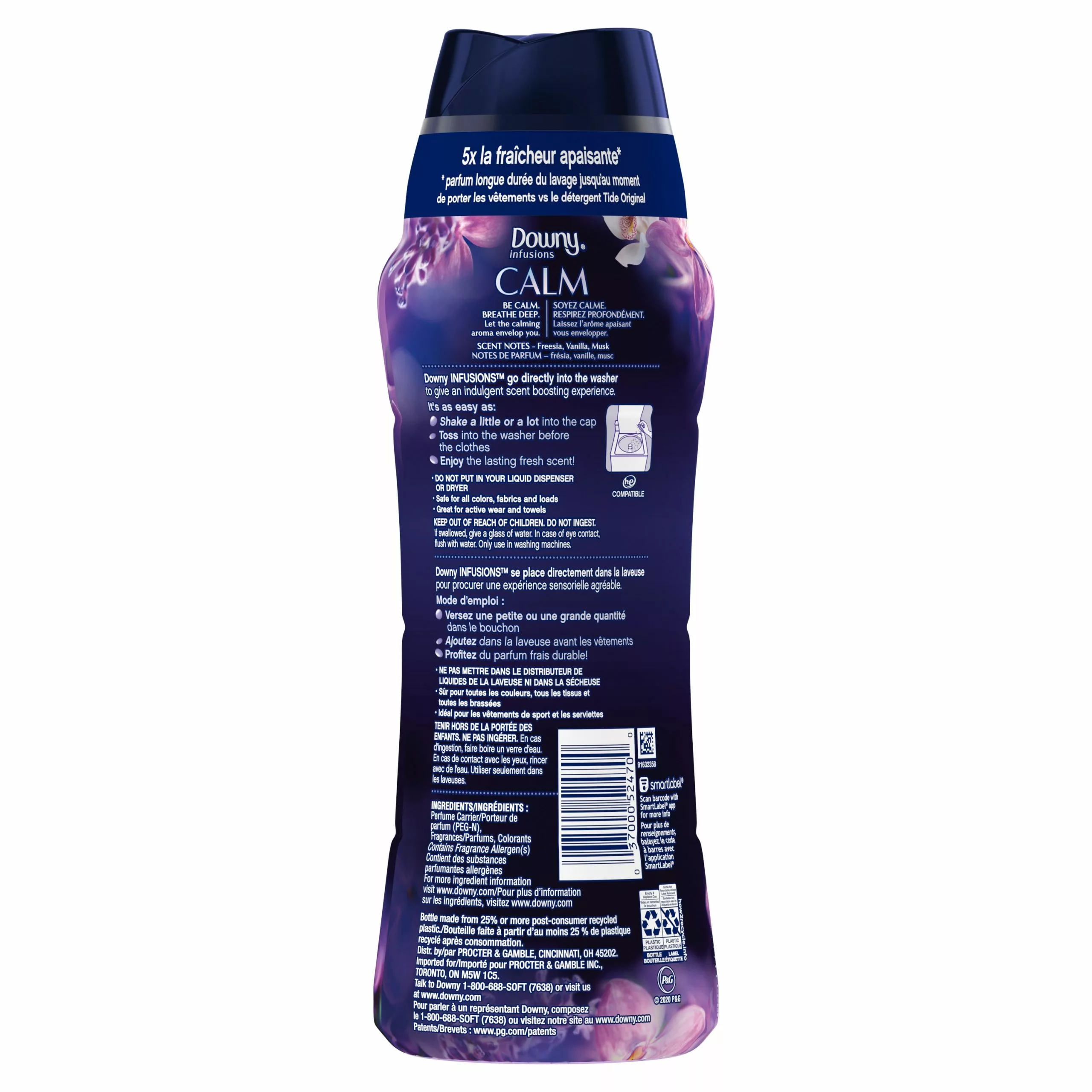 Downy Laundry Scent Booster Infusions In-Wash Calm Beads Lavender and Vanilla Bean Scent Booster 20.1-oz 4 Downy Laundry Scent Booster Infusions In-Wash Calm Beads Lavender and Vanilla Bean Scent Booster 20.1-oz - Image 2