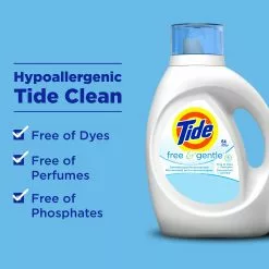 Tide Free and gentle 92-fl oz HE Laundry Detergent 11 Tide Free and gentle 92-fl oz HE Laundry Detergent -Cleaning Supplies Shop 42190657
