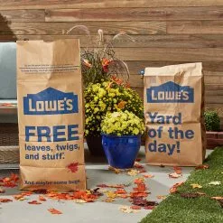 Lowe's Trash Bags 5-Pack 30-Gallon Brown Outdoor Paper Leaf Trash Bag -Cleaning Supplies Shop 42199749