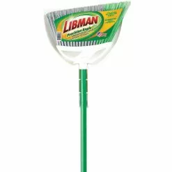 Libman Brooms 13.75-in Poly Fiber Angle with Dustpan Upright Broom -Cleaning Supplies Shop 42278329