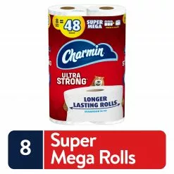 Charmin Ultra Strong Super Mega-Roll 8-Pack Toilet Paper
