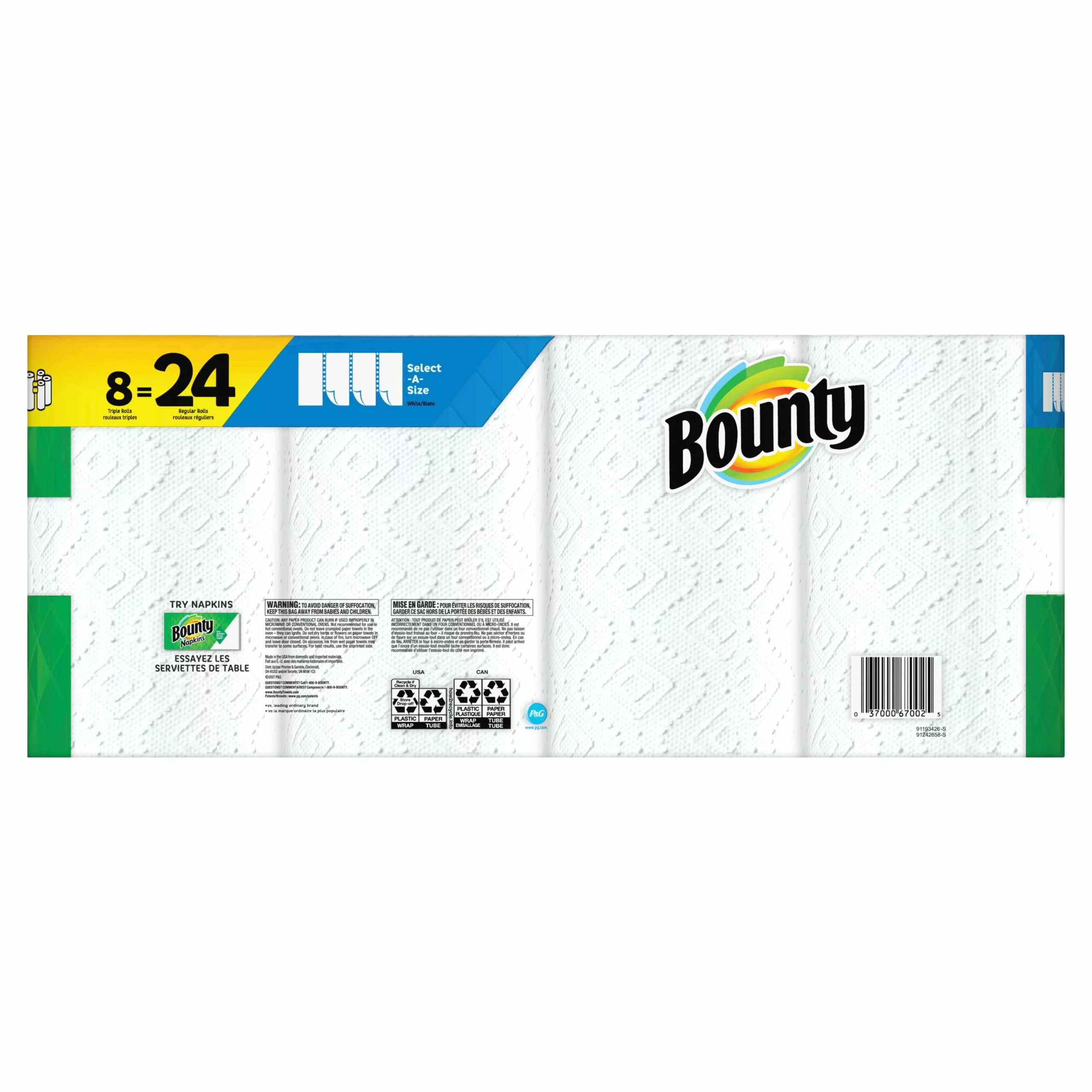 Bounty Select-a-Size Triple-Roll 8-Count Paper Towels 4 Bounty Select-a-Size Triple-Roll 8-Count Paper Towels - Image 2