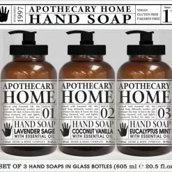 Home and Body Company Apothecary Home Hand Soap Set 3 x 22 ounce
