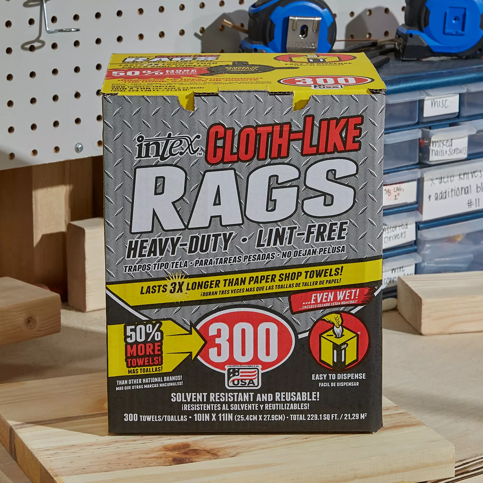 Intex Cleaning Cloths Roll Towels 300-Pack Natural Fiber Blend Cloth 5 Intex Cleaning Cloths Roll Towels 300-Pack Natural Fiber Blend Cloth - Image 3